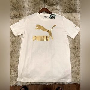 PUMA Men’s Gold logo shirt NWT